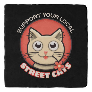 Support Your Local Street Cats Trivet