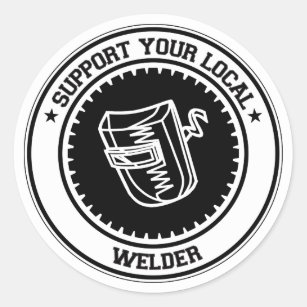 Support Your Local Welder Classic Round Sticker