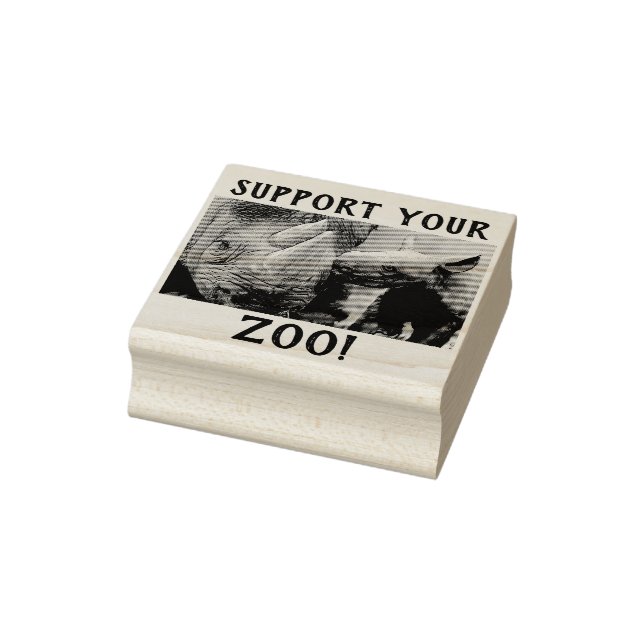 "Support Your Zoo" Rubber Stamp (Stamp)