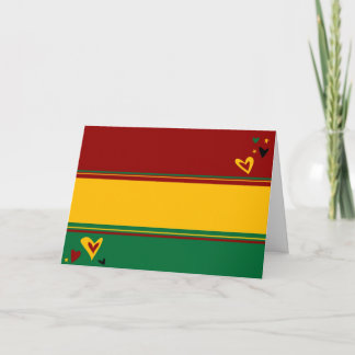 support'a'sista letterpress thank you card