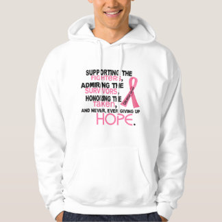 Supporting Admiring Honoring 3.2 Breast Cancer Hoodie