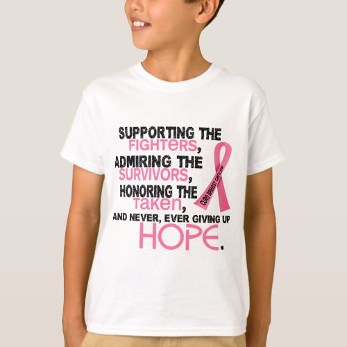 Supporting Admiring Honoring 32 Breast Cancer T_Shirt