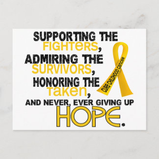 Supporting Admiring Honoring 3.2 Childhood Cancer Postcard