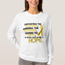 Supporting Admiring Honoring 3.2 Childhood Cancer T-Shirt