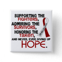 Supporting Admiring Honoring 3.2 Head Neck Cancer Pinback Button