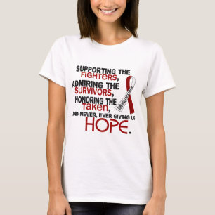 Supporting Admiring Honoring 3.2 Head Neck Cancer T-Shirt