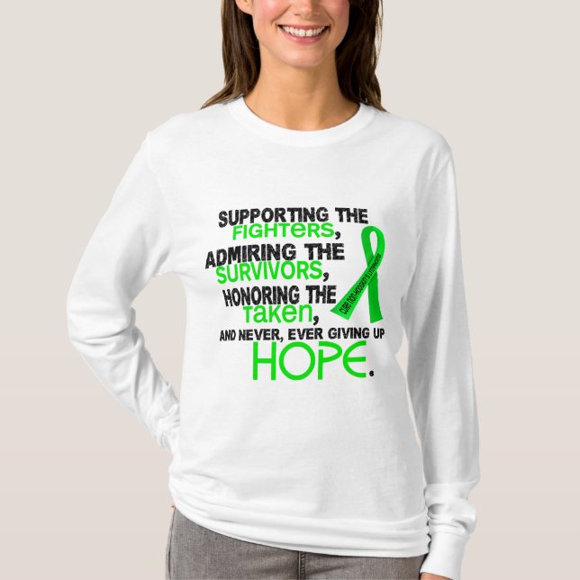 Supporting Admiring Honoring 3.2 Non-Hodgkin's Lym T-Shirt (Front)