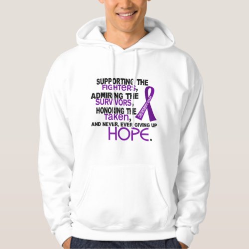 Supporting Admiring Honoring 32 Pancreatic Cancer Hoodie