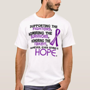 Supporting Admiring Honoring 3.2 Pancreatic Cancer T-Shirt