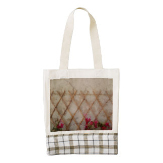 Supporting beautiful flowers zazzle HEART tote bag