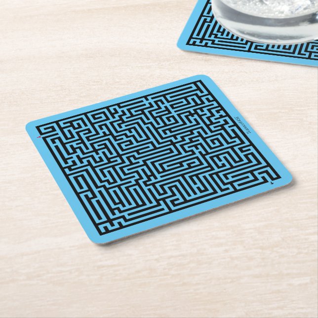 Supporting documents — Labyrint Square Paper Coaster (Angled)