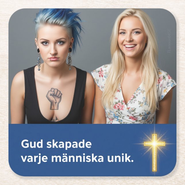 Supporting documents — Unique Square Paper Coaster (Front)