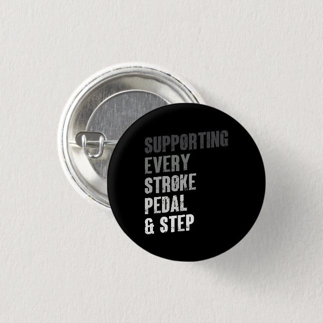 Supporting Every Stroke Pedal & Step - Multisport  Button (Front & Back)