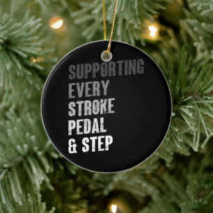 Supporting Every Stroke Pedal & Step - Multisport Ceramic Ornament