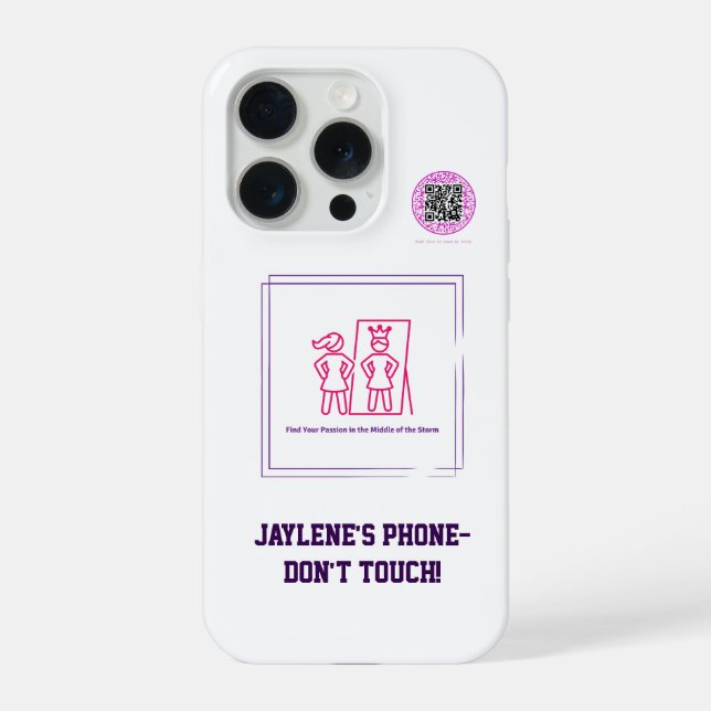 Supporting Girls with Mental Health Disabilities iPhone Case (Back)