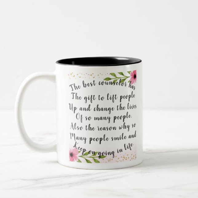 Supporting Good Counselors Two-Tone Coffee Mug (Left)