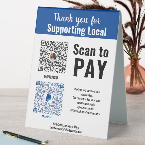 Supporting Local Craft Show Booth Display Ideas Table Tent Sign