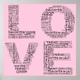 Supporting Loved Ones (Black Text) Poster