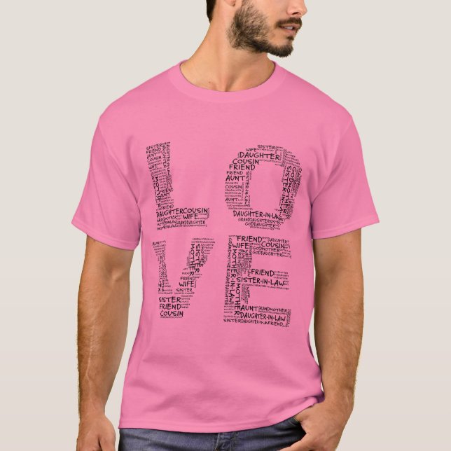 Supporting Loved Ones (Black Text) T-Shirt (Front)