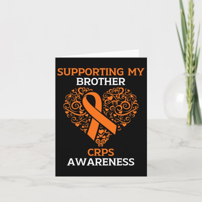 Supporting My Brother Rsd Crps Awareness Month Ora Card (Front)