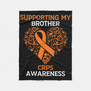 Supporting My Brother Rsd Crps Awareness Month Ora Fleece Blanket