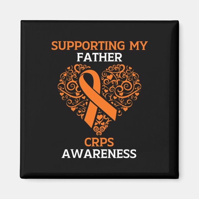 Supporting My Father Rsd Crps Awareness Month Oran Magnet (Front)