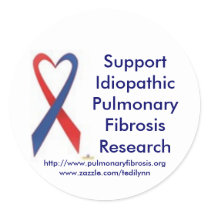 Supporting Pulmonary Fibrosis Sticker