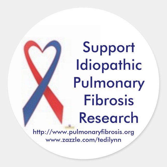 Supporting Pulmonary Fibrosis Sticker (Front)