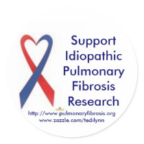 Supporting Pulmonary Fibrosis Sticker
