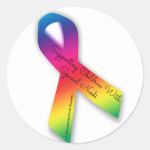 Supporting Special Needs Children Ribbon Sticker
