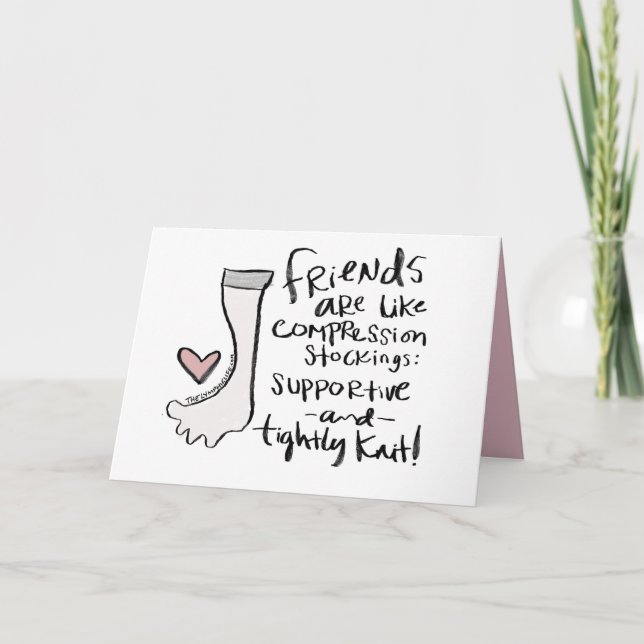 "Supportive and Tightly Knit" Card (Front)