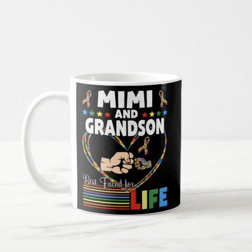 Supportive Autism Awareness Mimi And Grandson Coffee Mug