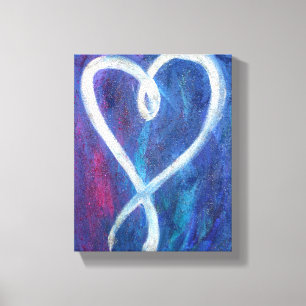 Supportive Heart Painting Canvas Art Print