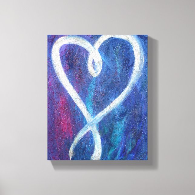 Supportive Heart Painting Canvas Art Print (Front)