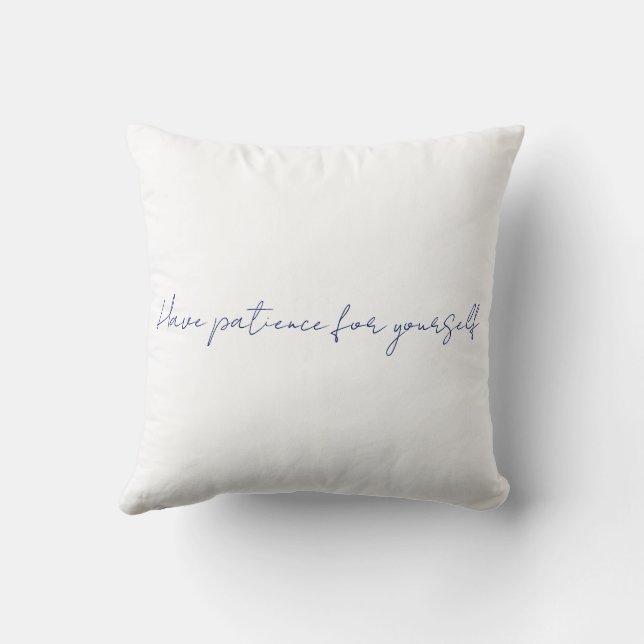 Supportive Minimalist Chic Elegance Throw Pillow (Back)