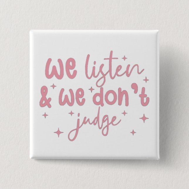 Supportive Quote Sticker Button (Front)