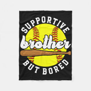 Supportive Softll Brother Of A Softll Player _1  Fleece Blanket