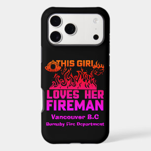 Supportive tribute to a firefighter iPhone 17 pro max case