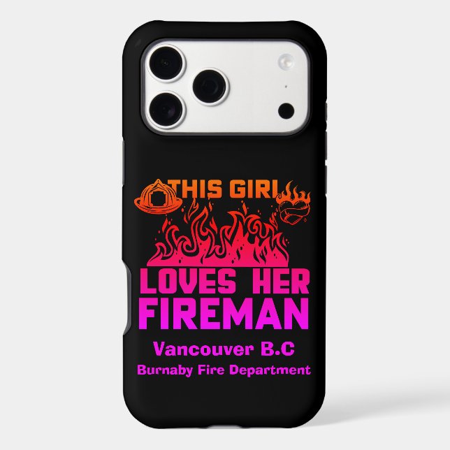 Supportive tribute to a firefighter Case-Mate iPhone case (Back)