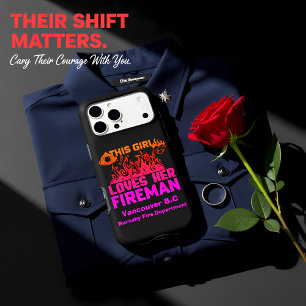 Supportive tribute to a firefighter iPhone 17 pro max case