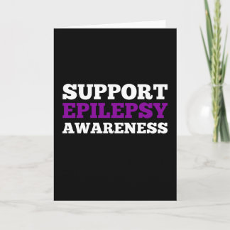 Supports Epilepsy Awareness Card