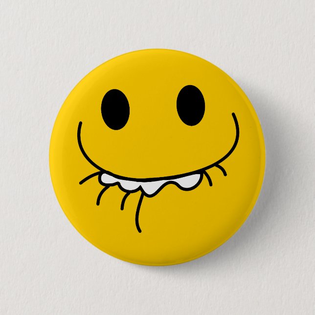 Suppressed laughing yellow face button (Front)