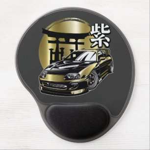 Supra Mk 4 Golden Drift Car Gel Mouse Pad