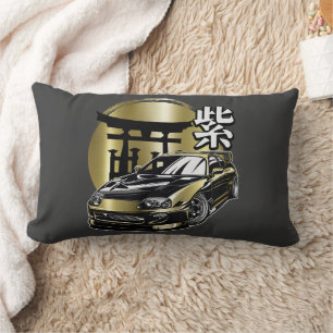 Supra Mk 4 Golden Drift Car Lumbar Pillow