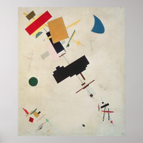 Suprematist Composition No56 1936 Poster