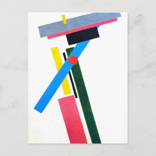 Suprematistic Construction by Kazimir Malevich Postcard