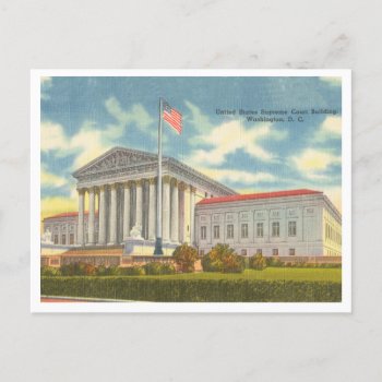 Supreme Court Building Vintage Washington Dc Postcard by whereabouts at Zazzle