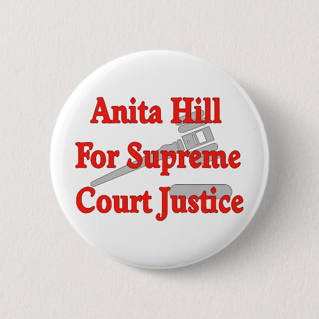 Supreme Court Justice Anita Hill Button (Front)