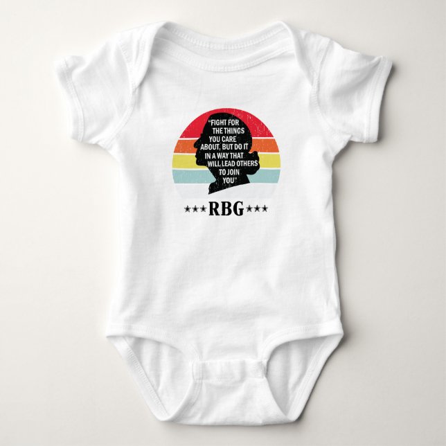 Supreme Court Justice, Ruth Bader Ginsburg Baby Bodysuit (Front)