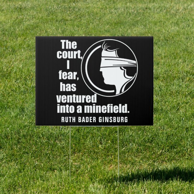 Supreme Court Ruth Bader Ginsburg Pro Choice Yard Sign (Insitu)